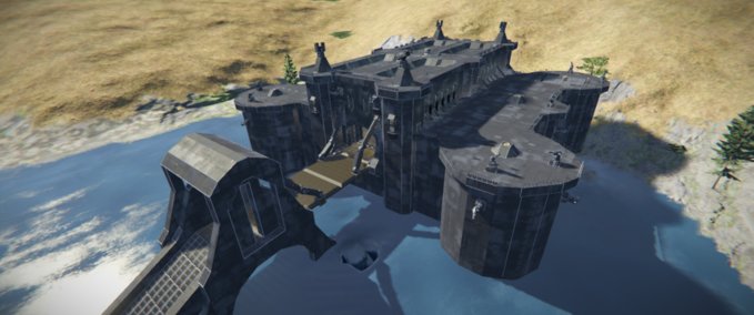 Blueprint Lincoln Castle with Draw Bridge Space Engineers mod