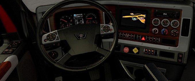 Sonstiges [ATS] Western Star 49X Dunkles Interieur [1.38.x] American Truck Simulator mod