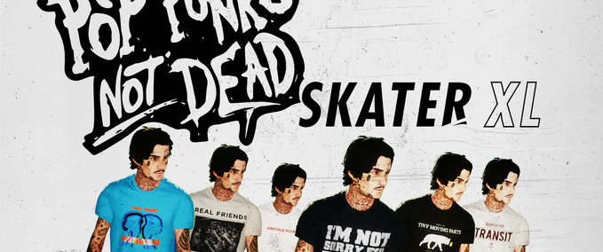 Short Sleeve T-Shirt POP PUNK'S NOT DEAD CLOTHING PACK #1 Skater XL mod