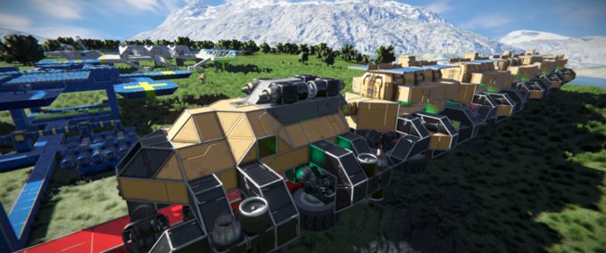 Blueprint Train 2 Space Engineers mod