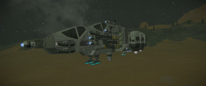 Blueprint small cruiseship fighter Space Engineers mod