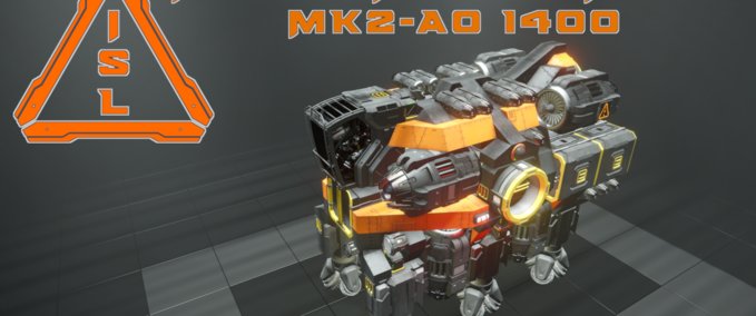 Blueprint ISL - Myxini Quarry Miner MK2-AO 1400 Space Engineers mod