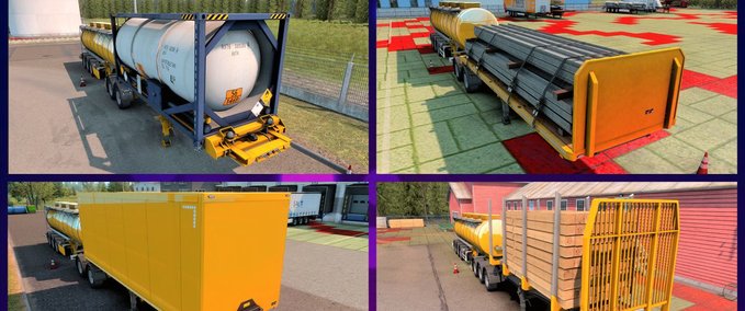 Trailer Food Tank B-Double und HCT Trailer Mod v1.0 für ETS2 Multiplayer (kein DLC) Eurotruck Simulator mod