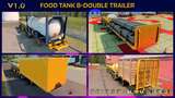 Food Tank B-Double und HCT Trailer Mod v1.0 für ETS2 Multiplayer (kein DLC) Mod Thumbnail