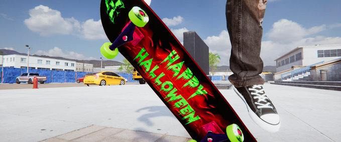 Fakeskate Brand Happy Halloween 2020 Board by haxx Skater XL mod