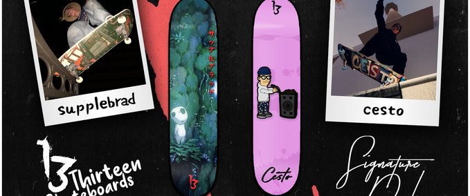 Gear 13 Skateboards: Supplebrad & Cesto Pro Models Skater XL mod