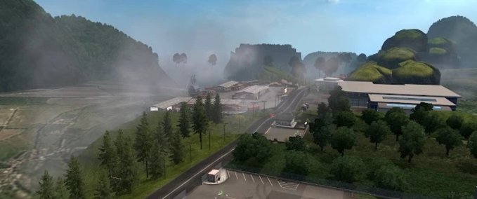 Maps Karte "Tangkuban Perahu" (1.38.x) Eurotruck Simulator mod