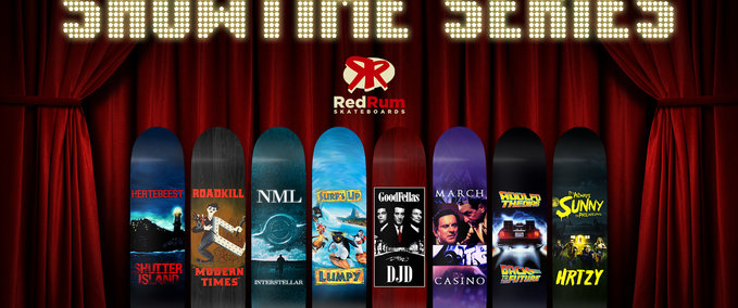 Fakeskate Brand Red Rum Skateboards - Showtime Series Skater XL mod