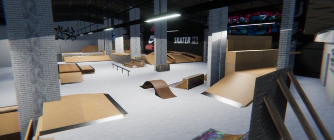 Map West Station Skatepark (BE) Skater XL mod