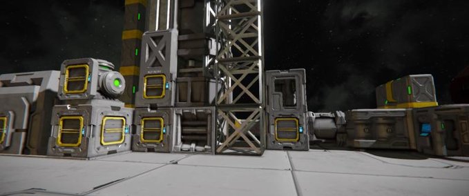World Red Ship PCU test Space Engineers mod