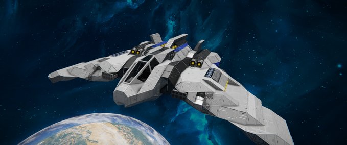 Blueprint RCSP - V307 Interplanetary Fighter Space Engineers mod