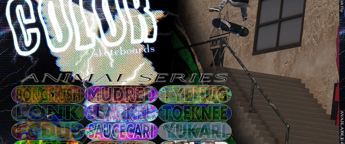Gear Color Skateboards Animal Series Pro Boards Skater XL mod