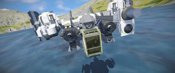 Blueprint ESDF PA-C100 scout 'Red Fox' Space Engineers mod