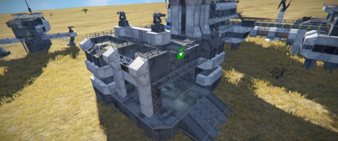 Blueprint ESDF District OUTPOST Space Engineers mod