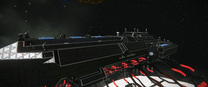 Blueprint LGN Raven Class Battlecruiser Space Engineers mod