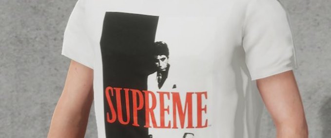 Uncategorized Supreme Scarface Split Tee Skater XL mod