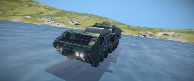 Blueprint EHMC heavy medical truck (Forest) Space Engineers mod
