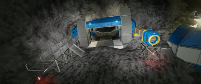 Blueprint Mining hangar Space Engineers mod