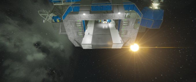 Blueprint Construction hangar Space Engineers mod