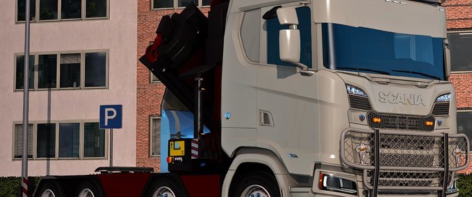 Trucks SCANIA NG CRANECHASSIS  Eurotruck Simulator mod