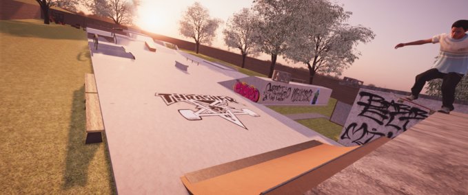 Map Djs Back Yard Skatepark Skater XL mod