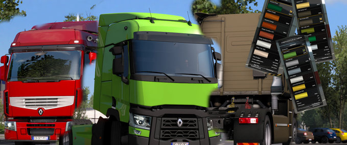 Trucks Renault Big Colours Pack 1.38 - 1.39 Eurotruck Simulator mod