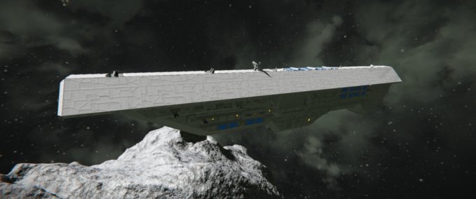 Blueprint Excalibur class long range heavy escort Space Engineers mod