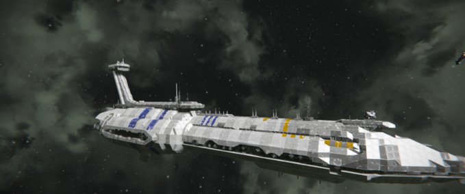 Blueprint Providence class drednought. 43 guns Space Engineers mod