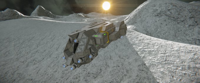 Blueprint Rhino Mk 1 Ion Cargo Ship Space Engineers mod