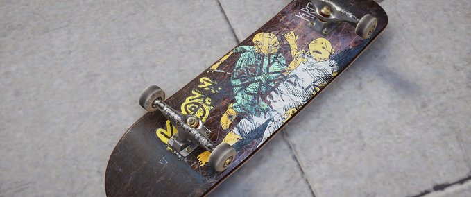 Gear Realistic Krooked Deck Skater XL mod