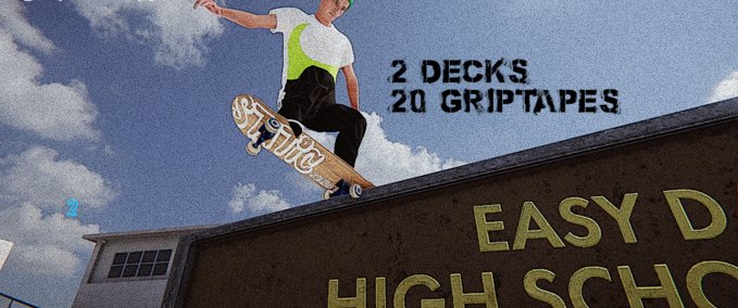 Gear Static Grip and bonus 2 Deck Drop Skater XL mod