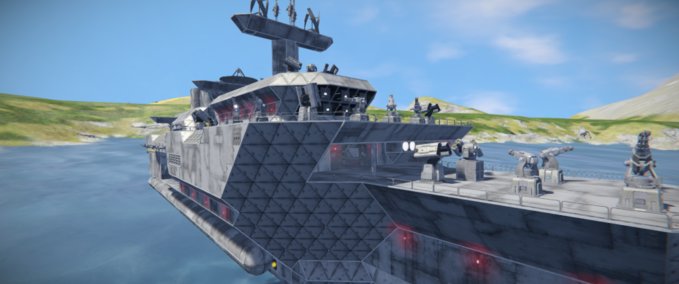 Blueprint USN Warship Space Engineers mod