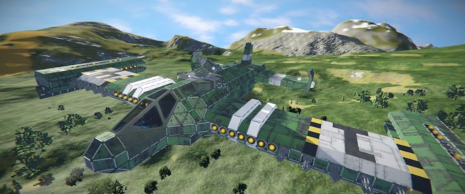 Blueprint H-HtHg-BR-GtG-Medium Bomber-BobCat (BC) Space Engineers mod