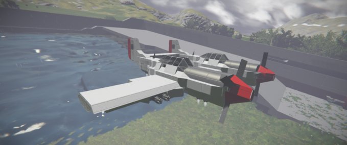 Blueprint twin P-51D mustang Space Engineers mod