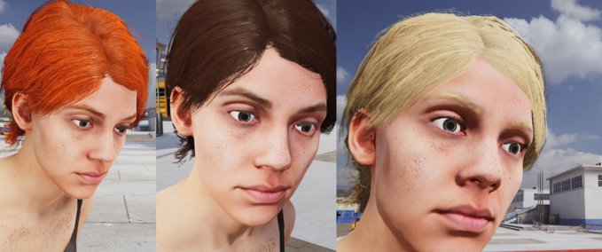 Natural Hair Colour Collection (Female) Mod Image