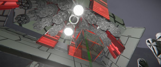 Blueprint Hail Storm turret AI Space Engineers mod