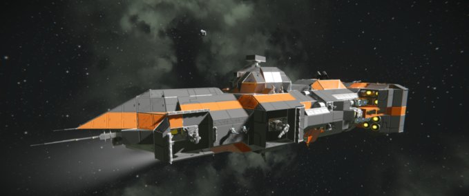 Blueprint Alpha Class Warship Space Engineers mod