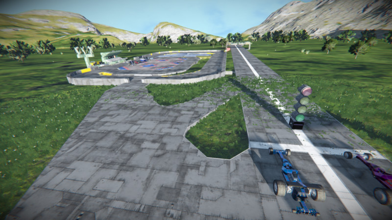 Space Engineers: Monroe_Wa._Evergreen_Speedway_with_drags v 1.0