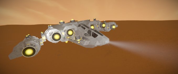 Blueprint RSN - Gunship in progress Space Engineers mod