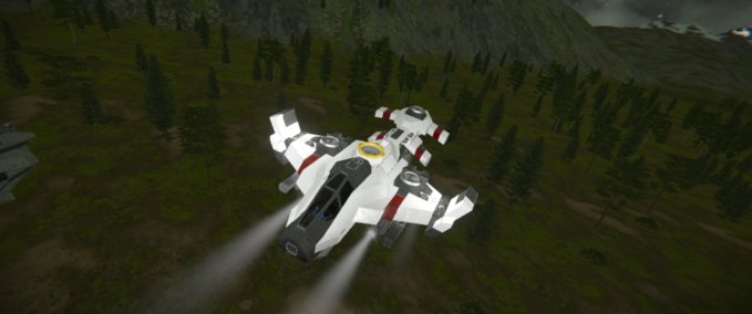 Blueprint CNL Gunship Improved Space Engineers mod