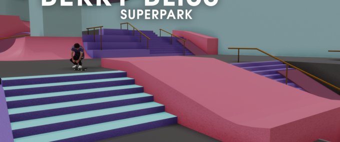 Map Berry Bliss Superpark by Joob Skater XL mod