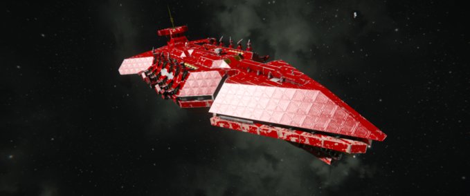 Blueprint Chaos Carnage class cruiser 40k Space Engineers mod