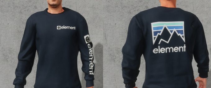 Uncategorized Element joint navy blue sweater Skater XL mod