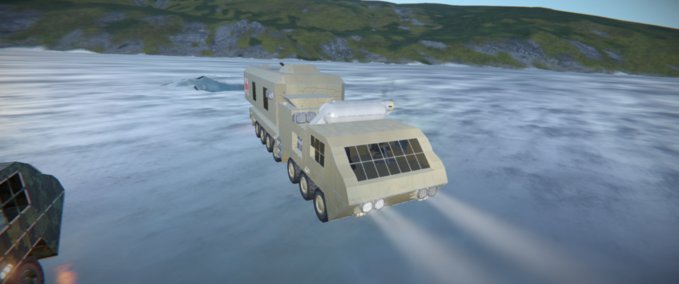 Blueprint heavy medical truck (Desert) Space Engineers mod