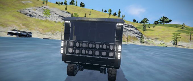 Blueprint Police back truck Space Engineers mod