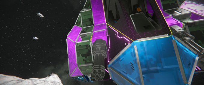 Blueprint Elusa class fighter Space Engineers mod