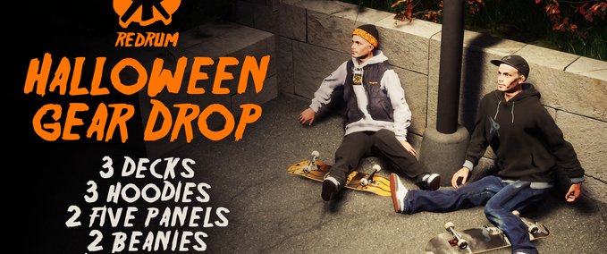 Gear Red Rum Skateboards - Halloween Drop Skater XL mod