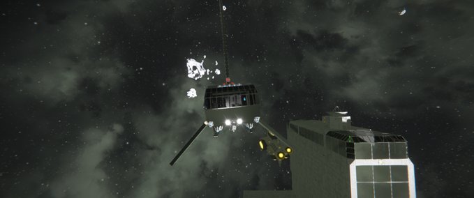 Blueprint Vallor class shuttle custom Space Engineers mod