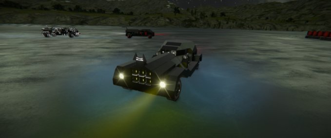 Blueprint Batmobile (Retractable Guns) Space Engineers mod