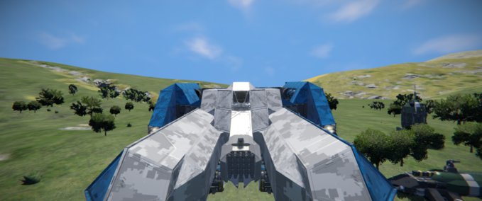 Blueprint Typhon corporation Blue Dobermann. Space Engineers mod